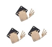 TOYANDONA 3 Set Di Viti Avanzate Incluse Gv116 Piastra Per Manico Per Basso Resistenza Del Manico Per Chitarra Scheda Di Collegamento Facile Montaggio 2 Pezzi * 3