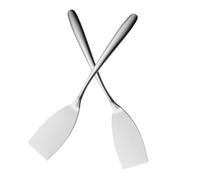 TOYANDONA 3 Set Spatola Per Friggere in Acciaio Inossidabile Pale Per Pizza Spatola Per Pizza Girando Spatole Da Cucina Cuoco Spatola Da Bistecca in Metallo Strumento Per Bistecche 2 Pezzi*3