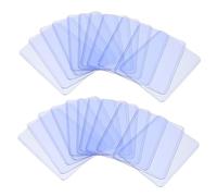 TOYANDONA 30 Bustine Protettive per Carte Trasparenti in PVC Custodie e Resistente per Carte da Collezione Badge Id e Business Card Facili da Usare e