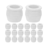 TOYANDONA 30 Mini Vasi a Forma di Fiore - Portavaso Bonsai 0,7 Pollici Decorativi - Modellini in Miniatura per Casa delle Bambole e Giardino - Piantine Simulazione