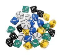 TOYANDONA 30 Pezzi Dadi di Plastica Portatili e Versatili per Giochi da Tavolo e Feste, Accessori da Gaming Colorati per Educazione e Divertimento Colore Casuale