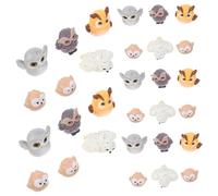 TOYANDONA 30 Pezzi Miniature Resin Owl Figurines Cute Forest Animal Statues For Fairy Garden Succulent Pot Terrarium Craft Decor Nature-inspired Tiny Resin Owls