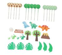 TOYANDONA 33 Figurine per Compleanni Cake Topper Cervo e Altri Animali per Torte Tema Jungle