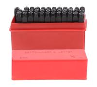 TOYANDONA 36 Pezzi Set Punzoni Lettere e Numeri 3mm, Acciaio al Carbonio | Marchiatura e Etichette Personalizzate, A-z 0-9 e Simboli, per Hobbisti e Artigiani