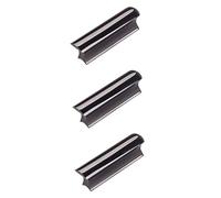 TOYANDONA 3pezzi Bar Slide Acciaio Inossidabile Per Chitarra Hawaii Stick Ergonomico Per Lap Steel Guitar Design Unico Con Estremità Scavate Per Maggiore Controllo e Comfort Colore Nero