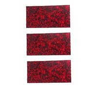 TOYANDONA 3pezzi Battipenna Per Chitarra Acustica Foglio Adesivo Materiale Per Chitarra Facile Installazione Design Elegante e Protettivo Rosso