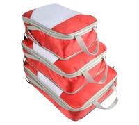 TOYANDONA 3pezzi Borsa Portaoggetti in Nylon Custodia per Viaggi Cerniera Tre Dimensioni Diverse per Stoccaggio Pratico e Traspirante
