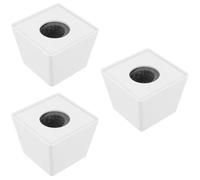TOYANDONA 3pezzi Cube Shaped Mic Flag for Interviews Easy to Install Microphone Accessory Compact and Portable Design for Press Conferences Corporate Meetings and Events