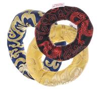 TOYANDONA 3pezzi Cuscini Per Campane Tibetane Ricamo Tradizionale Resistente Per Meditazione e Rituali Buddisti