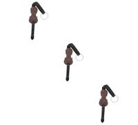 TOYANDONA 3pezzi Dispositivo Antiscivolo Legno Massello Per Violoncello Con Base Stabilizzante Piastra Antiscivolo Per Protezione Del Pavimento Accessorio Per Musicisti Colore Profondo