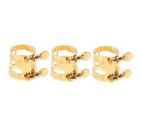 TOYANDONA 3pezzi Flute Saxophone Clip Dorato Design Elegante e Resistente Suono Per Insegnanti e Principianti Accessorio Per Musica Jazz