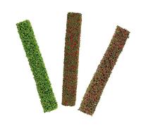 TOYANDONA 3pezzi Miniature Simulated Flowerbed Shrubs Models Per Mini Casa e Giardino Da Facile Da Installare Per Decorazioni Accessori Per Paesaggi Giocattolo Interattivo
