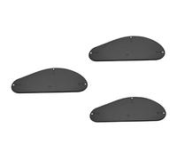 TOYANDONA 3pezzi Piastra Posteriore Per Chitarra Elettrica Retro Plastica Nera Leggera e Resistente Ai Graffi Design Semplice e Decorativo Compatibile Con Bassi e Chitarre Elettriche