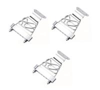 TOYANDONA 3pezzi Ponte Tailpiece Placcato Corde Per Chitarra Archtop Sostituzione Resistente e Duratura Per Strumenti Musicali Jazz e Bass