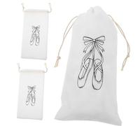 TOYANDONA 3pezzi Scarpette Da Ballo Portatili Design Coulisse Resistente Per Ballerine e Appassionate Di Danza