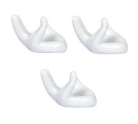 TOYANDONA 3pezzi Supporto Ceramica Per Ocarina Forma Di Mano Decorazione Chic Per Scrivania e Casa Accessorio Per Amanti Della Musica e Collezionisti Compatibile Con Ocarine