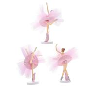 TOYANDONA 3sets Cake Topper Ballerina Tulle Per Decorazioni Compleanno e Accessori Per e Cupcake Per e Speciali