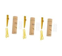 TOYANDONA 3sets Kazoos Metallo Con Diaframmi Per Flauto Strumento Musicale Per Praticare e Suonare Con Ukulele e Chitarra Include Kazoo Dorato Con Corda e Membrane Di Ricambio Per Adulti