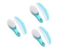 TOYANDONA 3sets Pettine e Spazzola Per Ragazzo Ragazza Kit Massaggio Per Blu Design Antiscratch e Materiali Resistenti Per Sviluppo e Benessere Del Ragazzo Ragazza