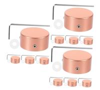 TOYANDONA 3sets Tappetini Per Pedali Di Chitarra Coperture Metalliche Per Effetti Musicali Protezione Per Pedale e Comfort Di Uso Con Chiave e Guarnizioni Inclusi
