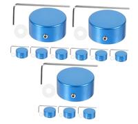TOYANDONA 3sets Tappi Protettivi Per Pedali Elettrici Metallo Per Chitarra Con Chiave e Guarnizioni Facile Da Installare e Trasportare
