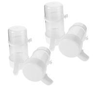 TOYANDONA 4 Pezzi Abbeveratoio Automatico per Quaglie e Pappagalli 240ml in Plastico Design Antiscippo e Base Stabile per Allevatori e Proprietari di Uccelli