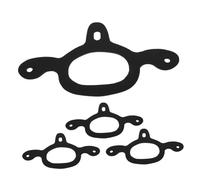 TOYANDONA 4 Pezzi Cinghie in Gomma Nera per Speroni Resistente e Flessibile per Equitazione e Addestramento Cavalli