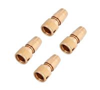 TOYANDONA 4 Pezzi connettore del Tubo Tappo Giunto del Tubo Flessibile espansore Kit raccordi Spina ad innesto rapido accoppiatore filettato in Ottone connettore filettato in Ottone d'oro