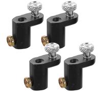 TOYANDONA 4 Pezzi Giunto di Collegamento per Ventilatore a Piantana da Parete, Metallo Nero, Dimensioni 3,70x3,50x1,50 Cm, Ingegneria di Precisione e Facile Installazione, per Uso Domestico