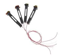 TOYANDONA 4 Pezzi Lampioni Commerciali Modelli Di Lampioni Miniature Di Lampioni Lampione Del Villaggio Leggero Lampada Modelli Di Case Delle Bambole Black Abs