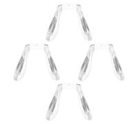 TOYANDONA 4 pezzi Naselli in Silicone Morbidi per Occhiali Cuscinetti Nasali Sostituibili Trasparenti per Montature Adatte e Adulti Comfort Ergonomico e Riduzione Pressione Sul Naso