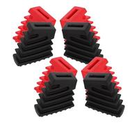 TOYANDONA 4 Pezzi Protezioni per Piedi Supporto Tamburo Antiscivolo Sleeve per Rack Batteria Compatibili con Vari Kit Batteria e Stand Percussioni Facili da Installare Accessori Hardware