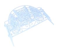 TOYANDONA 4 Pezzi Recinzione da Giardino in Plastica Bianca Decorativa e Facile da Installare Ornamento Esterno per Bordi e Paesaggi con Atmosfera Pastorale