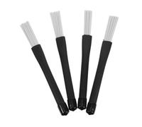 TOYANDONA 4 pezzi Spazzole per Batteria Jazz Nylon Set Accessori Percussione Portatili per Cajon e Batteristi Acustici Compatibili con Vari Modelli e Marche Batteria Jazz