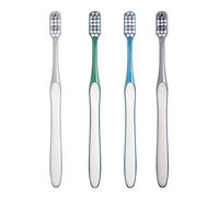 TOYANDONA 4 Pezzi Spazzolino da Viaggio Setole Dure per Pulizia Dentale, Design Ergonomico Portatile in Pp e Tpr, Spazzolino Manuale Sicuro e Igienico per Uso Quotidiano
