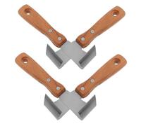 TOYANDONA 4 Pezzi Strumenti Manuali per Rimozione Corteccia in Raschietti Forgiati per Legno Multifunzione per Giardinaggio Potatura e Pulizia e Cortile