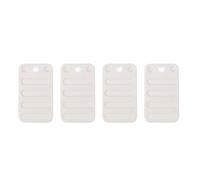 TOYANDONA 4 Pezzi Tappi Livellatori per Mobili in Plastica Bianco, Rialzi Facili da Installare per Gambe di Tavoli, Divani e Letti, per Case e Hotel