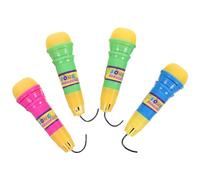 TOYANDONA 4 Pz Microfono Eco Per Bambini Modello Di Microfono Simulato Per Cantare Il Karaoke Giocattoli Per i Più Piccoli Supporto Per Discorso Bambino Oggetti Di Scena Piccolo