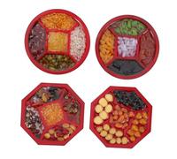 TOYANDONA 4 Scatola del vassoio in miniatura Accessori in miniatura delle bambole per alimenti artificiale Oggetti fotografia plastica