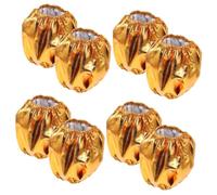 TOYANDONA 4 Set Borsa per Vaso di Fiori in Stoffa Dorata Fioriera Esterna Materiale Accessorio Flowerpot Copertura di Fioriera Manica della Panno Abbronzante d'oro 2 Pezzi*4