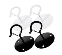 TOYANDONA 4 Set Cesto sospeso Gancio pentola Appendiabiti per fioriere Staffa per Piante sospese Gancio per Appendere la fioriera Gancio a soffitto portavasi da Appendere Acciaio al Carbonio