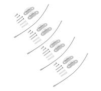 TOYANDONA 4 Set Di Dispositivi Anticaduta Ancoraggi Nastro Kit Guarnizione Cattura Esterna Puleggia Folle Linguetta Prese Coperture A Prova Di Doppio Adesivo Fisso Ganci Adesivi Decorazioni