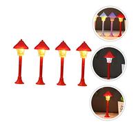 TOYANDONA 4 Set Lampioni Miniatura Led Per Decorazioni Casa Delle E Micro Simulate Per Mini House 4 Pezzi*4
