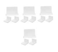 TOYANDONA 4 Set mensola Piante Parete Bianco Stand scaffali Supporto Adesivo per vasi da Fiori Staffa di fioriera Rack Galleggiante Multiuso Piccolo portavasi plastica Bianca