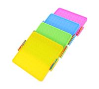 TOYANDONA 4 Set Tavole Geoboard Doppie per Matematica Strumento Didattico con Elastici per Stimolare Creatività e Ragionamento per Insegnamento Della