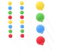 TOYANDONA 40 Mini Palline Decorazione Torte Argilla Colorate Topper Palloncini Rotondi per Compleanni e Feste Facili da Posizionare e per Cupcake e Dolci