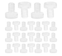 TOYANDONA 40 Pezzi Paraurti in Pvc Trasparente con Stelo per Mobili e Cornici, Cuscinetti Antiscivolo Morbidi 1,90x1,65cm, Protezione per Animali