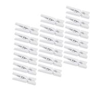 TOYANDONA 400 Pezzi Mini Mollette in Legno Bianche Clip Piccole Resistenti per Foto Biglietti Memo e Decorazioni Artigianali