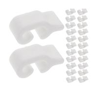 TOYANDONA 48 Pezzi Connettore per Griglia Bianco in Plastica Resistente Sicurezza Rinforzata, Accessorio per Gabbie Piccoli Animali e Organizzatori Modulari