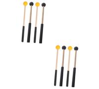 TOYANDONA 4paia Bacchette Per Tongue Drum Di Mallets Con Impugnatura Ergonomica Accessori Per Strumenti Musicali Percussivi Per Principianti e Amanti Della Musica